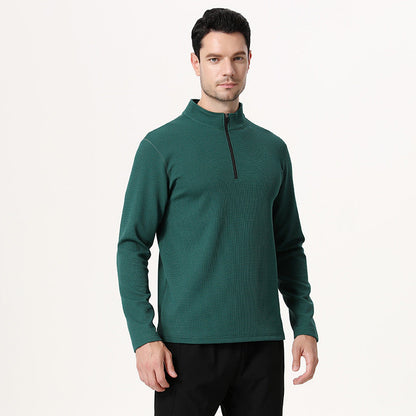 Herren Funktionsshirt Langarm atmungsaktiv mit Reißverschluss