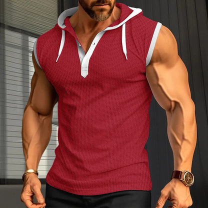 Herren Funktionsshirt Kurzarm Kapuze Sportlich
