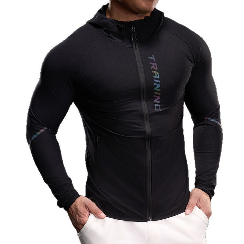 Herren Trainingsjacke Leicht Atmungsaktiv Mit Taschen