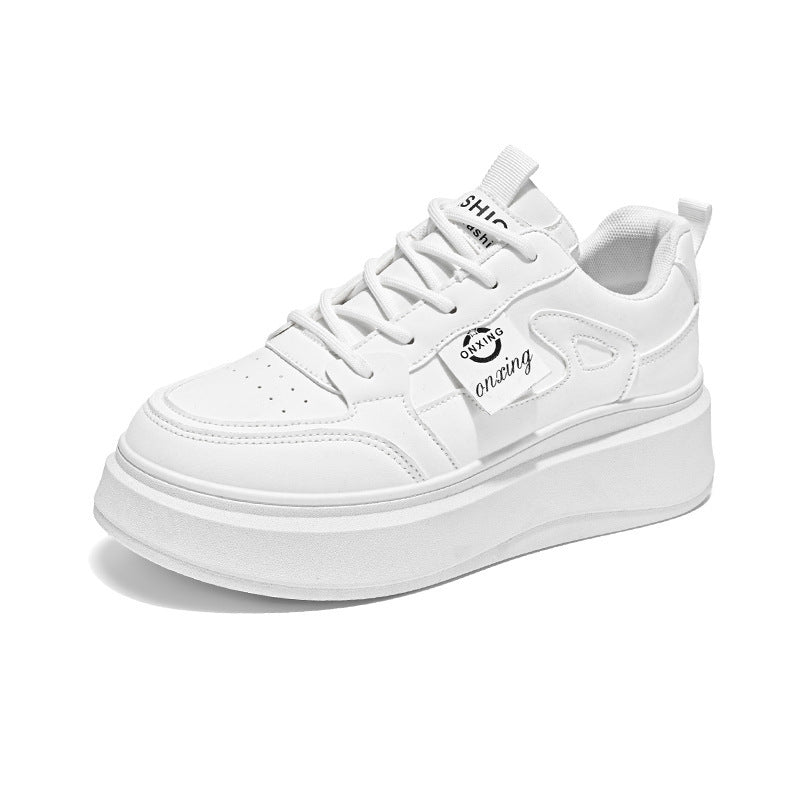 Damen Sneaker Hochflächige Sohle Bequem Sportlich