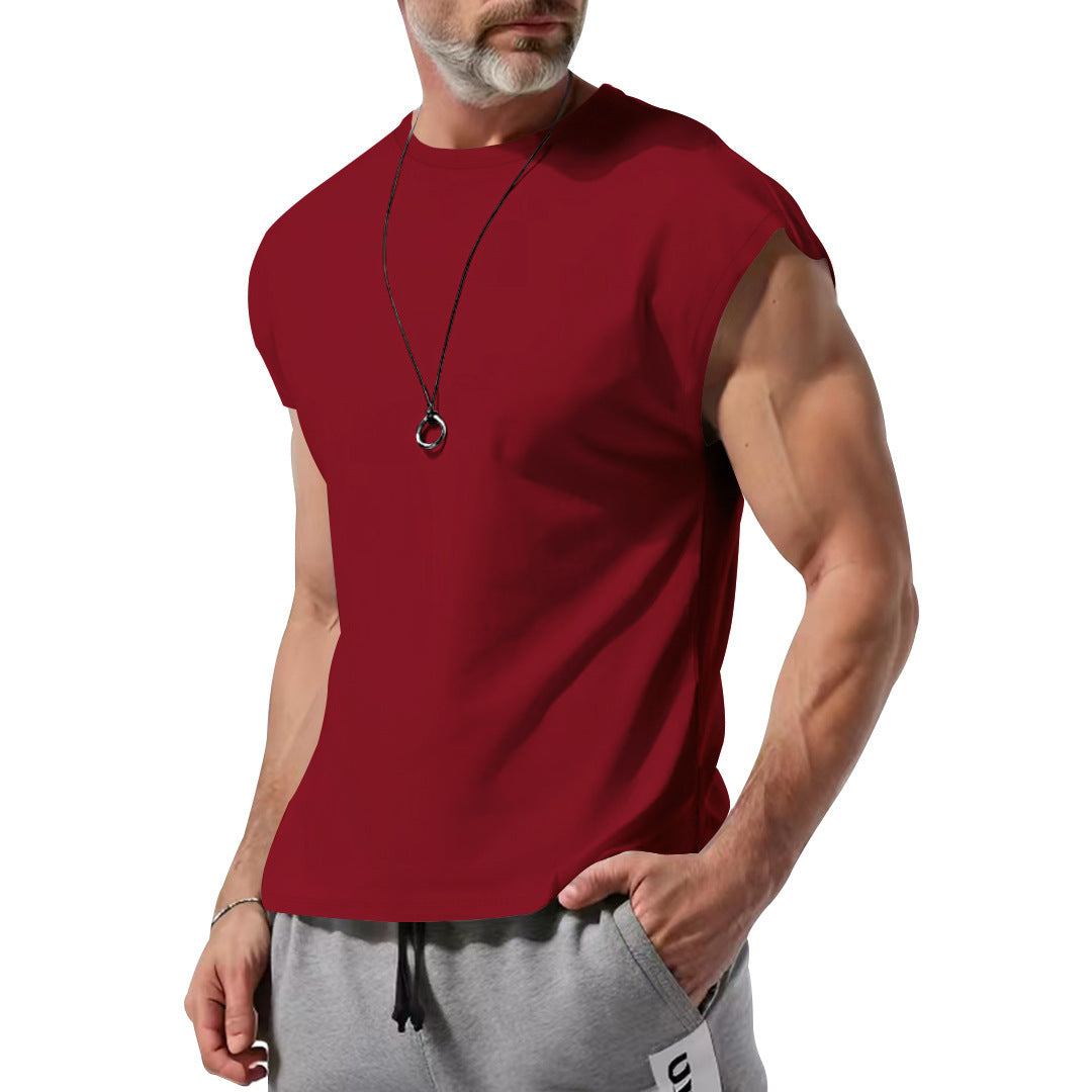 Herren T-Shirt Ärmellos Atmungsaktiv Baumwolle Berlin Style