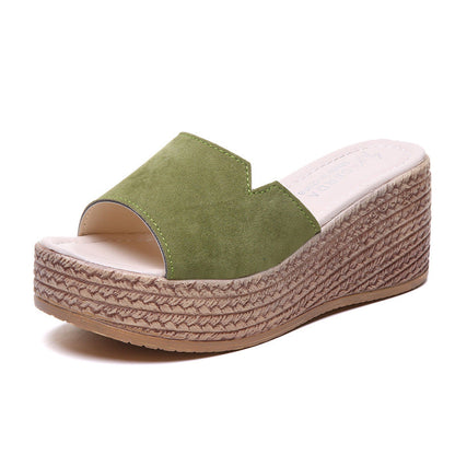 Damen Wedgesandalen Modern Überkreuz Design Rutschfest