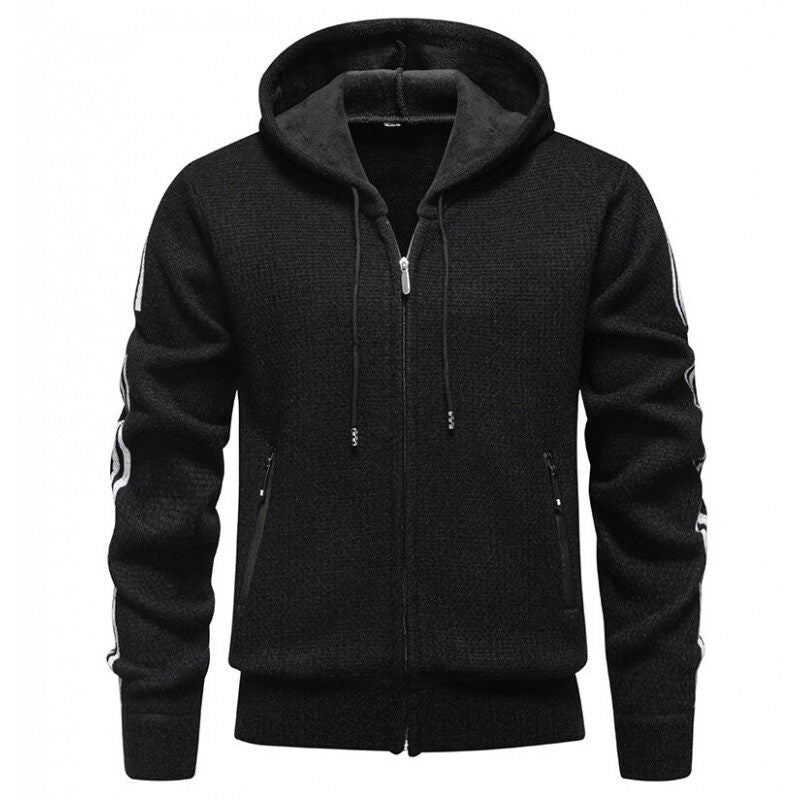 Herren Sweatjacke Sportlich Reißverschluss Taschen Modern