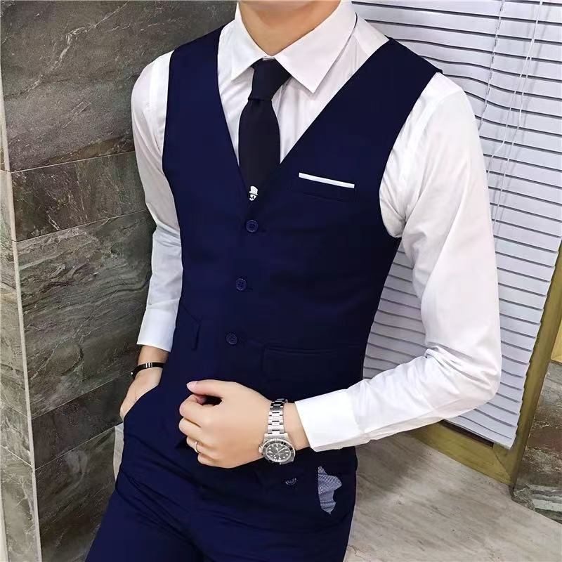 Herren Anzug Slim Fit Mit Taschen Elegant