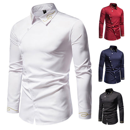 Eleganter Langarmhemd mit dekorativen Knopfdetails BerlinGlamour
