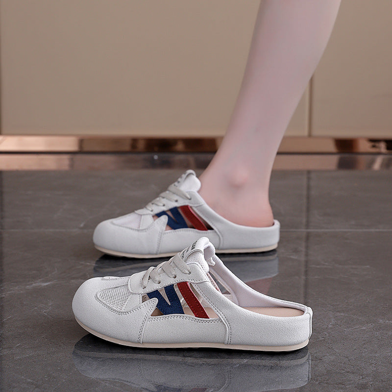 Damen Sneaker Offener Fersenbereich Atmungsaktiv