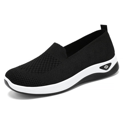 Damen Slip-On Schuhe Leicht Mesh Bequem Freizeit