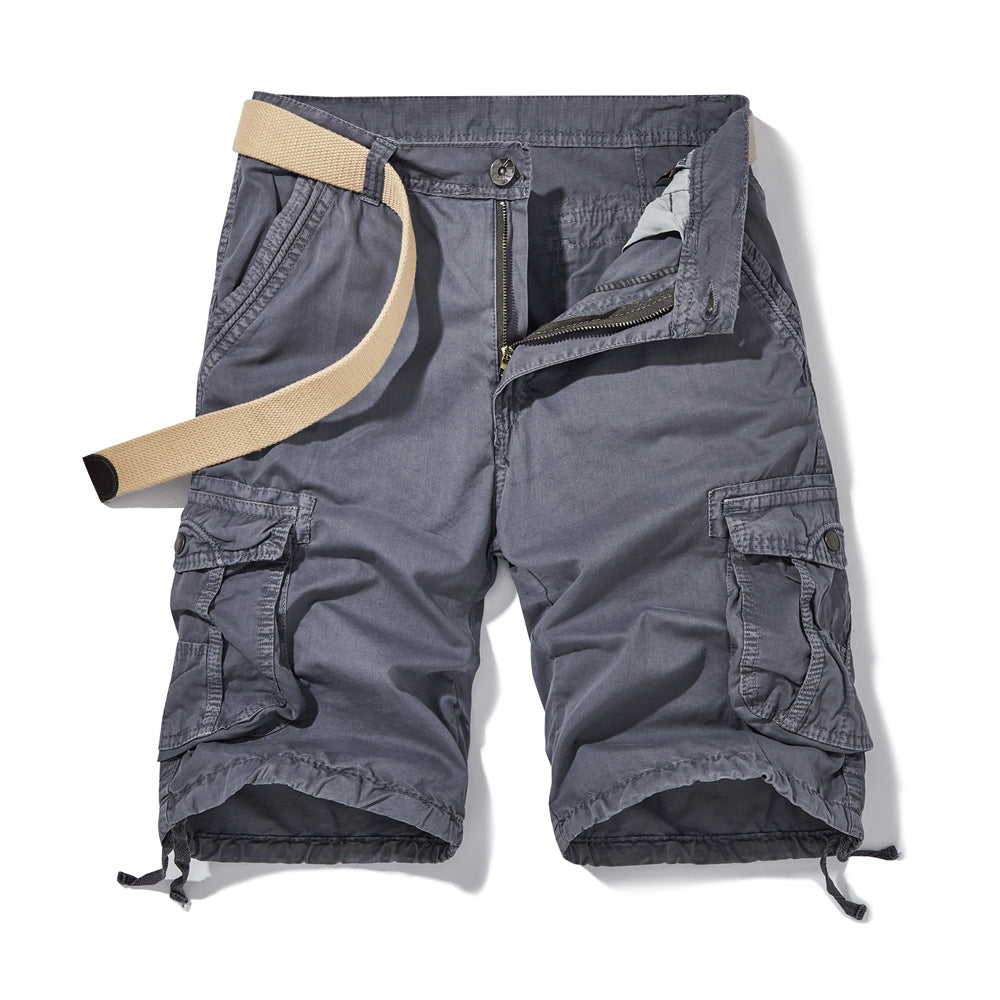 Herren Cargo Shorts Bequem Mehrere Taschen Verstellbar