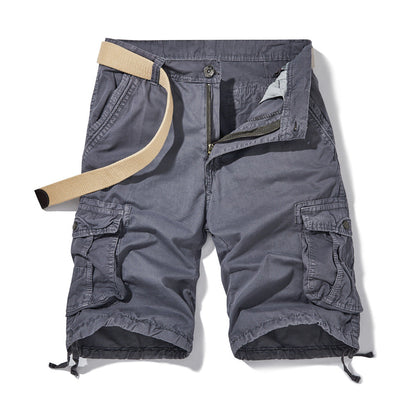 Herren Cargo Shorts Bequem Mehrere Taschen Verstellbar