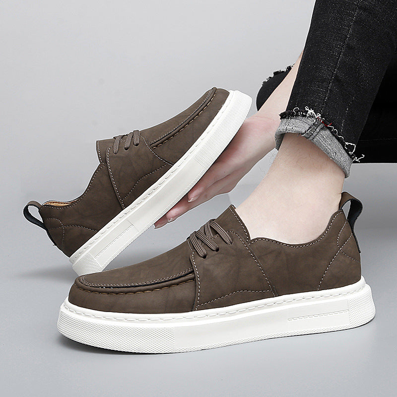 Damen Leder Sneaker Sportlich Chic Modern
