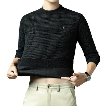 Herren Pullover Rundhals Strick Pullover Hochwertig Modern