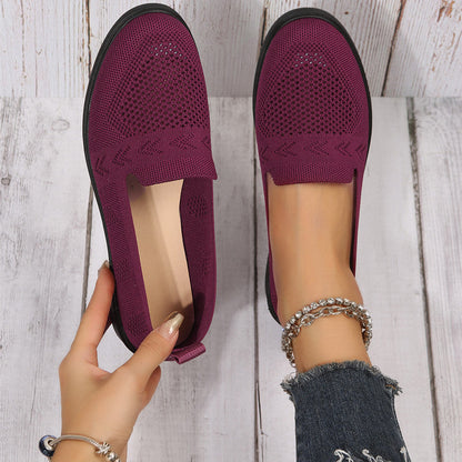 Damen Sneaker Luftig Atmungsaktiv Netzmaterial Weiße Sneakers