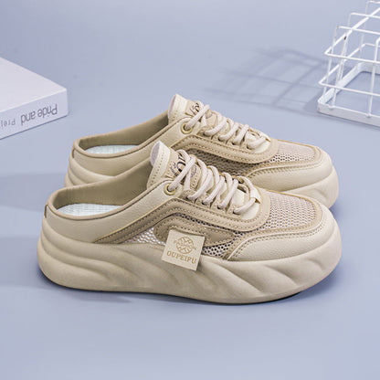 Damen Sneaker Atmungsaktiv Netzstruktur Weich Laufsohle