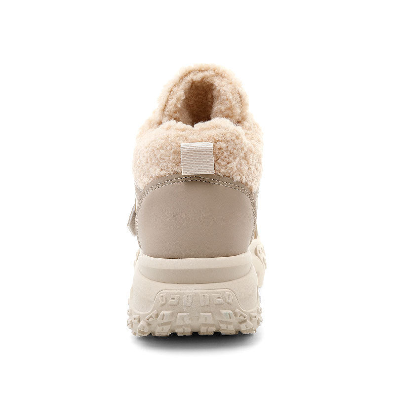 Damen Sneaker High-Top Isolierend Warm mit Weichem Innenfutter