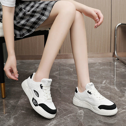 Damen Sneaker High Heel Sportlich Modern