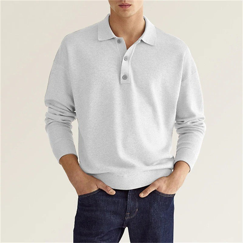Herren Pullover Modern Polokragen Bequem