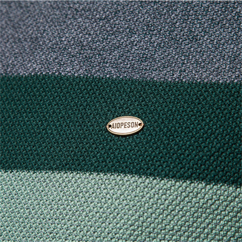 Herren Strickpullover Modern Farbblock Design Fein