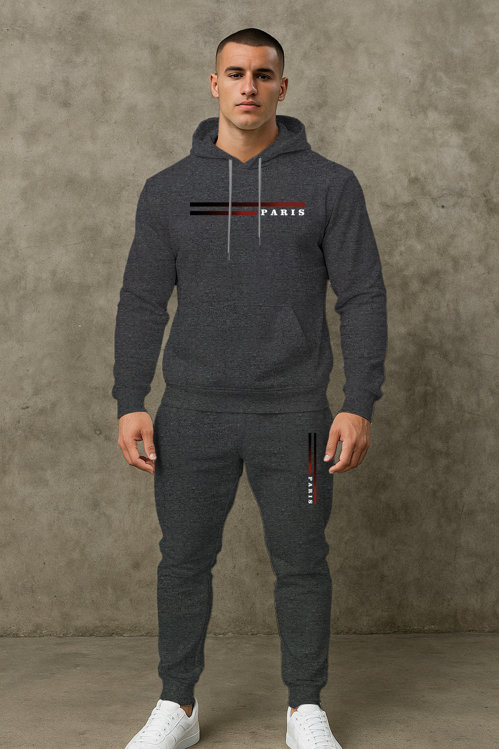 Herren Sportanzug Jogginganzug Mit Taschen Funktionell Modern