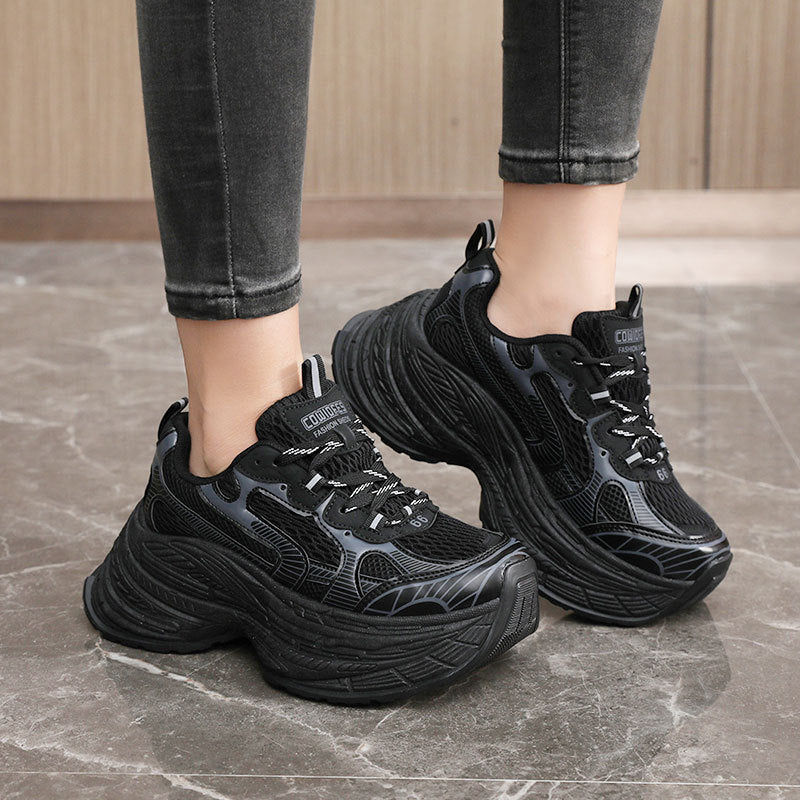 Damen Sneaker Chunky Bequem Laufsohle Modisch