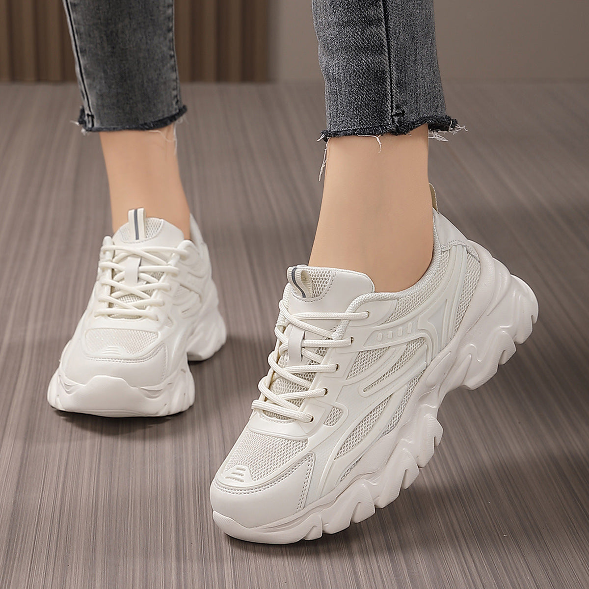 Damen Sneaker Sportlich Leichtlaufend Mit Dämpfung