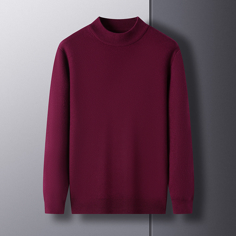 Herren Strickpullover Elegante Moderner Stehkragen