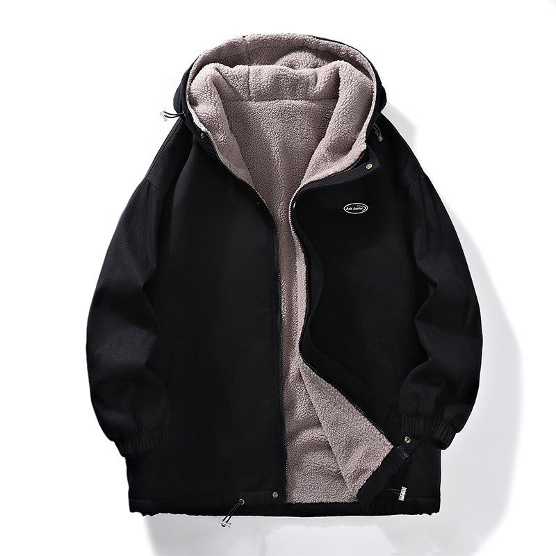 Herren Fleecejacke Warm Schützender Kragen Modern