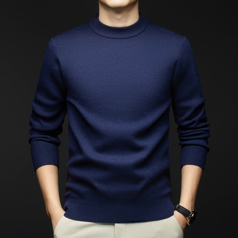 Herren Pullover Lässig Grau Kaschmir