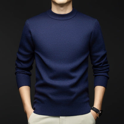 Herren Pullover Lässig Grau Kaschmir