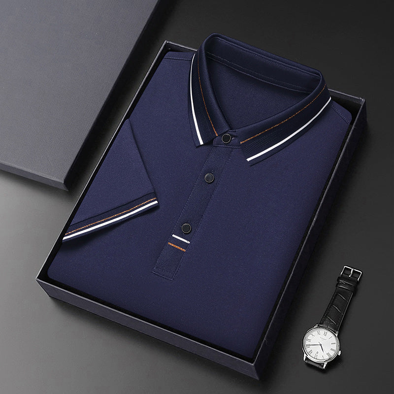 Herren Polohemd Modern Strukturiert Elegantes Design
