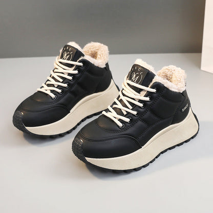Damen Sneaker Warm Innenfutter Komfort Laufschuhe