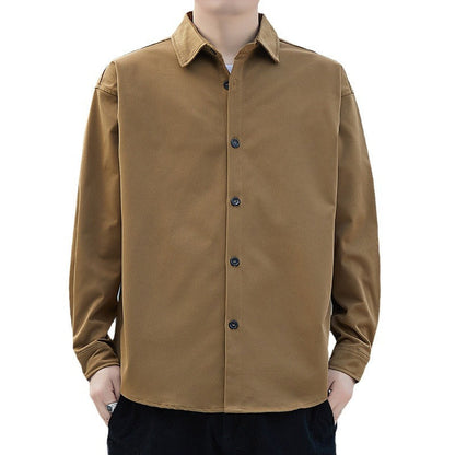 Herren Langarmhemdjacke Modern Lässig Mit Schnitt