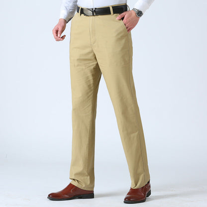 Herren Chino-Hose Klassisch Slim Fit Beige