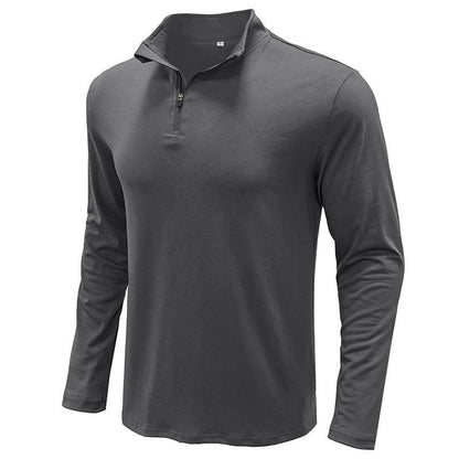 Herren Pullover Stehkragen Modern Schwarz