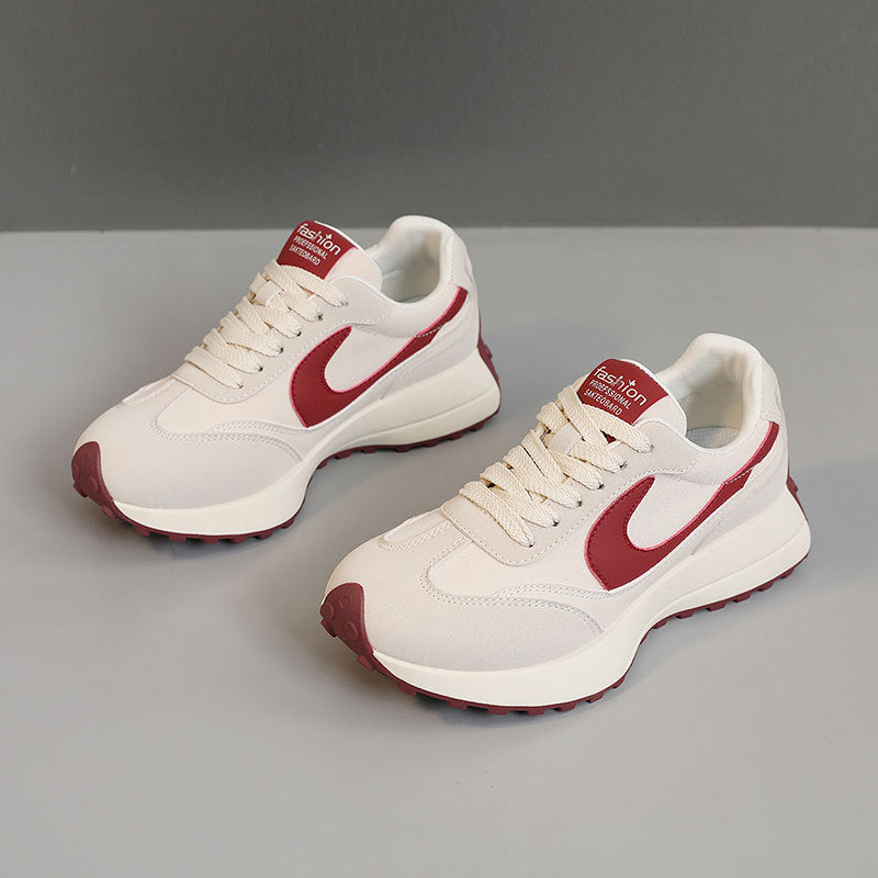 Damen Sneaker Retro Sportlich Bequem mit Dämpfung