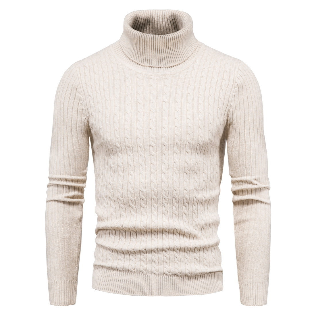 Herren Rollkragenpullover Komfortabel Warm Modern