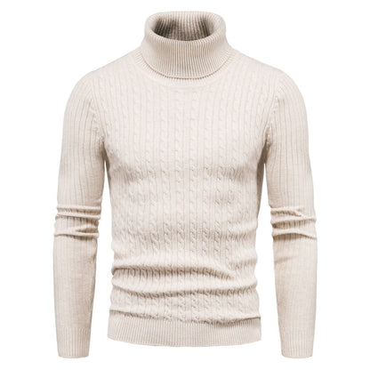 Herren Rollkragenpullover Komfortabel Warm Modern