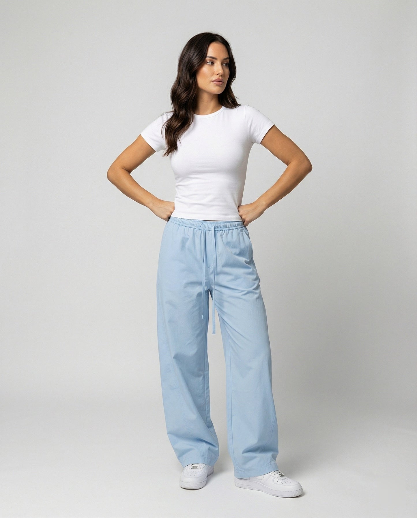 Damen Boyfriend Hose Bequem Weite Bein Sommer
