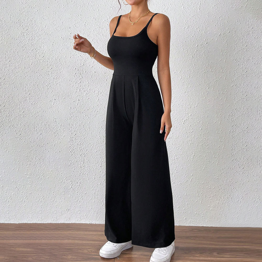Damen Jumpsuit Elegante Spaghettiträger Leicht und Bequem