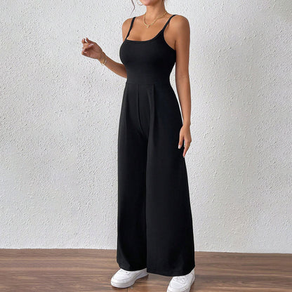 Damen Jumpsuit Elegante Spaghettiträger Leicht und Bequem