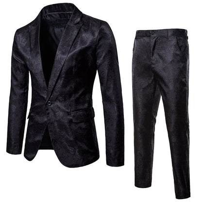 Herren Smoking Anzug Set Elegant Schwarz