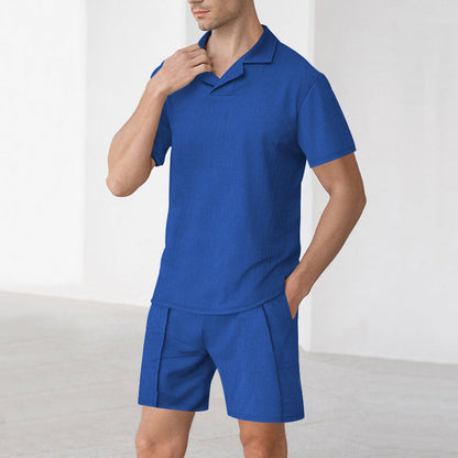 Herren Freizeithemd mit Shorts Sommer Casual