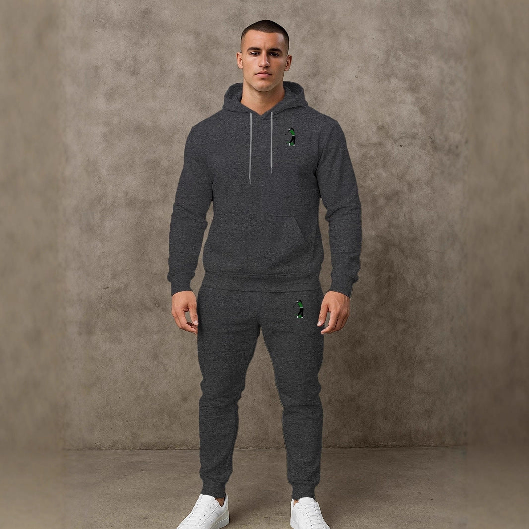 Herren Sportanzug mit Kapuze Ganzkörper Set Fashion - BerlinGlamour