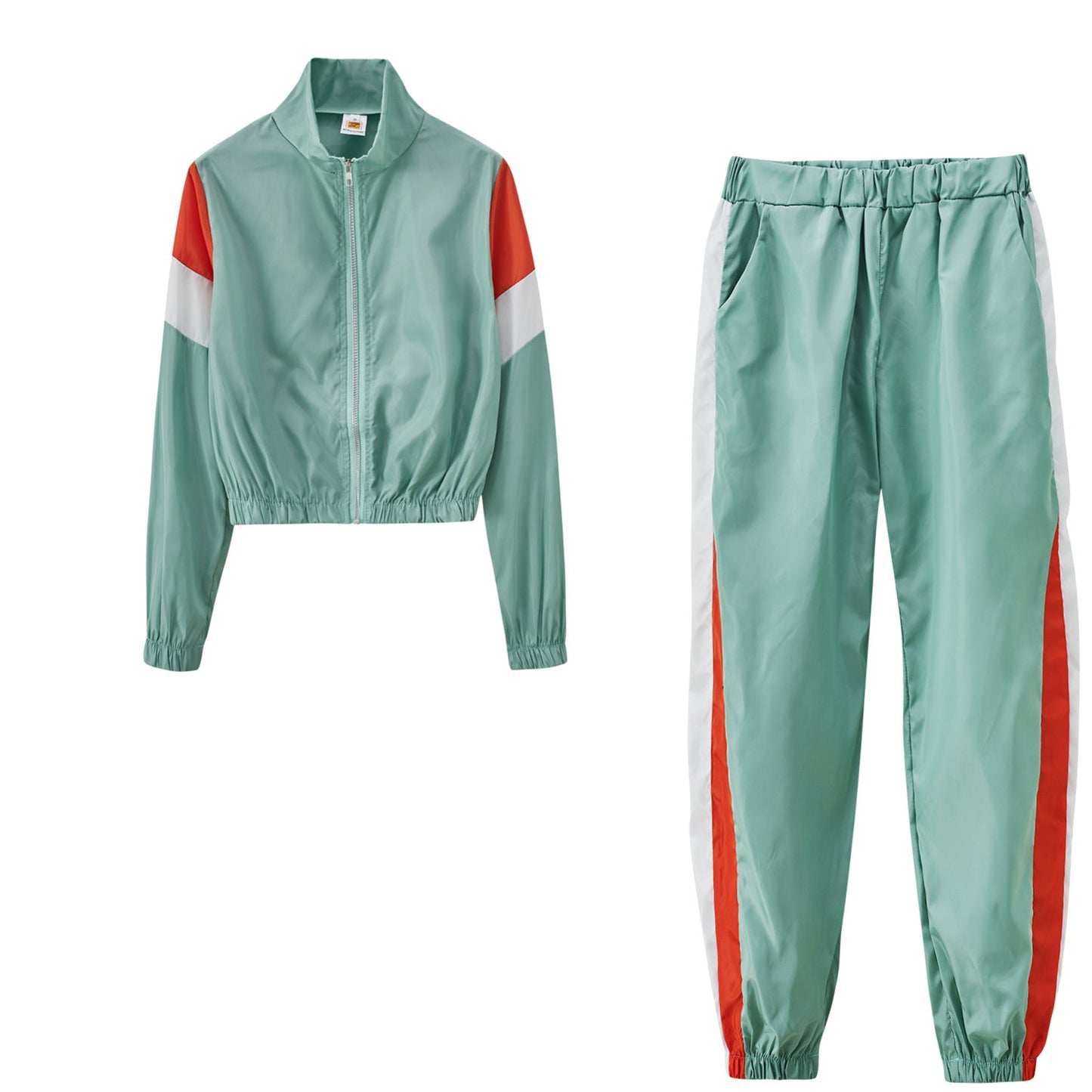 Damen Sportanzug Modern Farben Laufoutfit Fitness