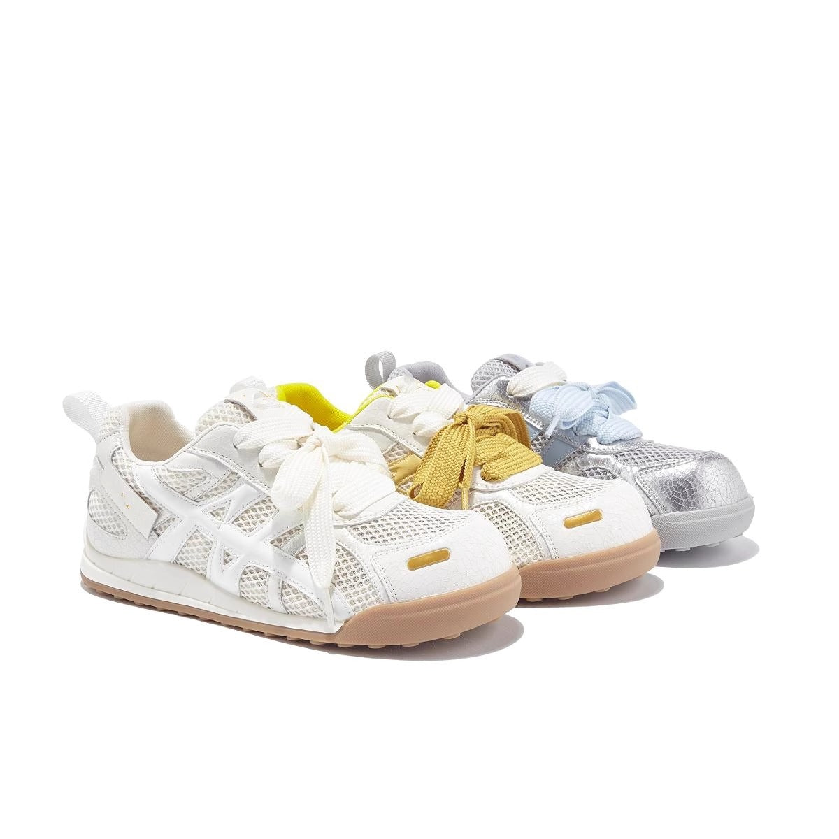 Damen Sneaker Atmungsaktiv Mesh Freizeitschuhe Sportlich - BerlinGlamour