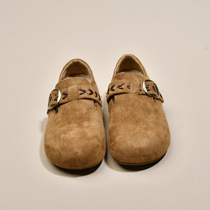 Damen Ballerinas Weich Schuhe Mit Schnalle Komfort