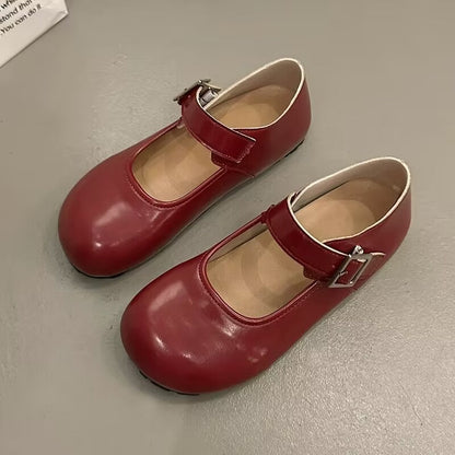 Damen Ballerinas Elegante Mary Jane mit verstellbarem Riemen - BerlinGlamour