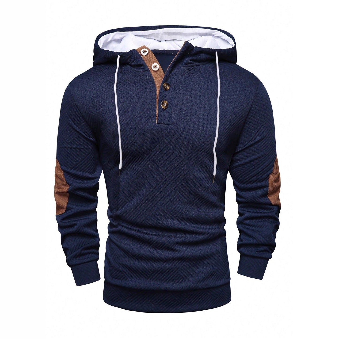 Herren Kapuzenpullover Sportlich Modern Strukturdesign