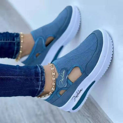 Damen Sneaker atmungsaktiv Netzstruktur Modisch