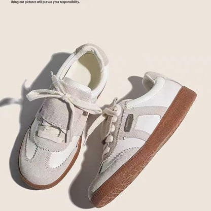 Damen Sneaker Sportlich Leder Wildleder Schuhe Modern