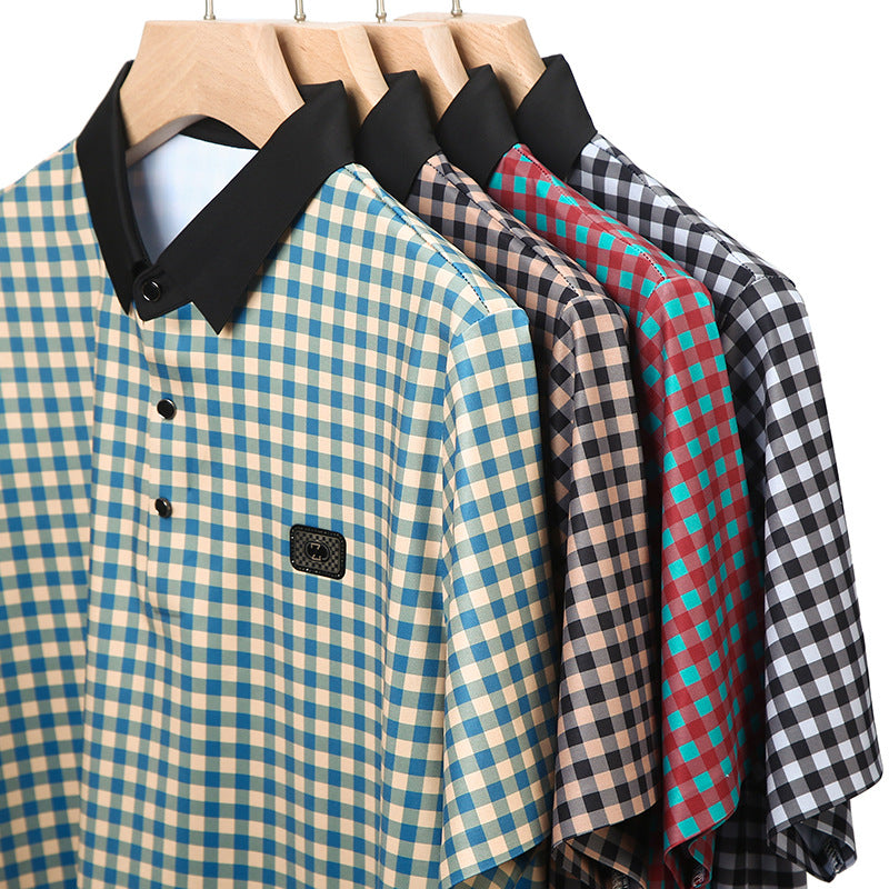 Herren Poloshirt Karomuster Elegant Berlin